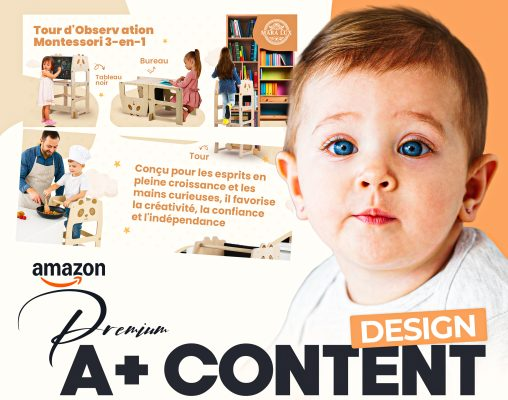 Amazon Premium A+ Content Design - Montessori Tower